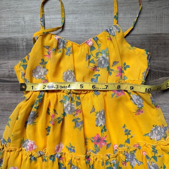 Rare Editions Yellow Floral Kids Dress - Picture 5 of 7